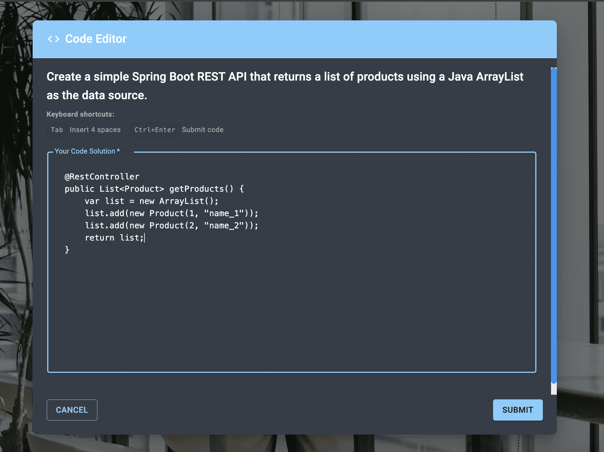Interactive hands-on practice with instant feedback