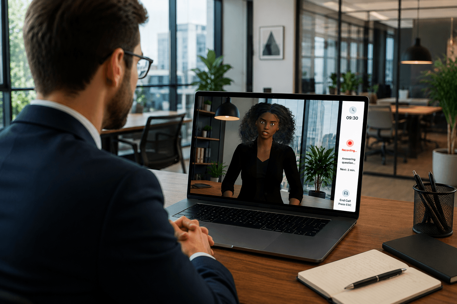Realistic AI interview experience on Intervuo